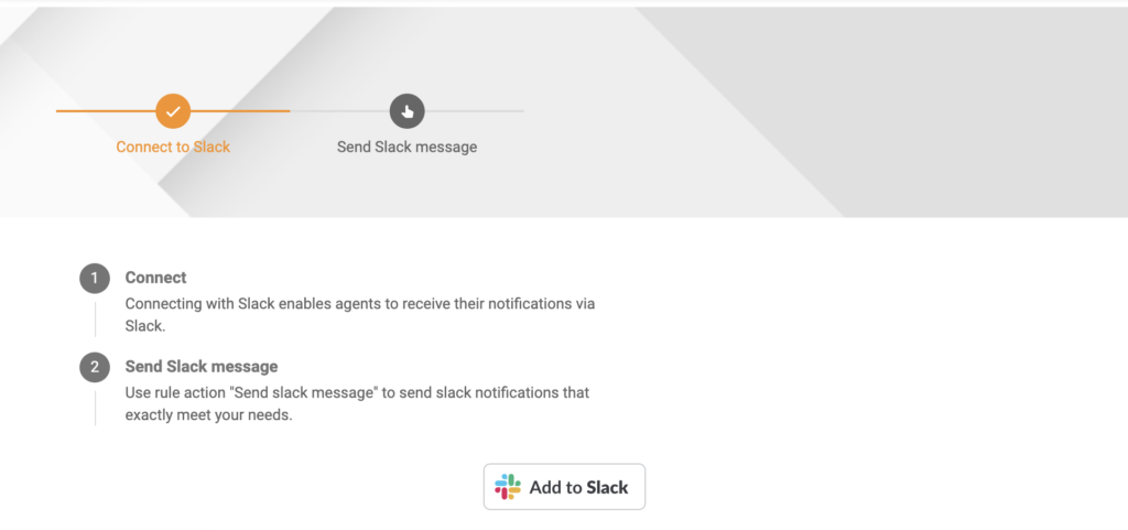 Canale Slack nella sezione di configurazione di LiveAgent