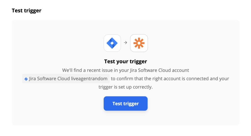Test del trigger Jira
