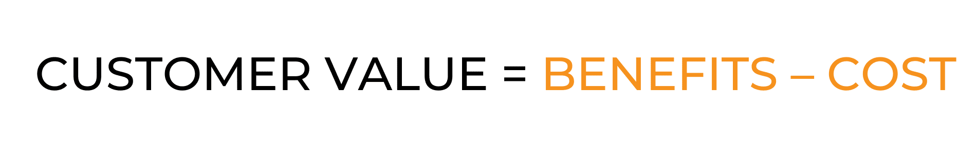 Valore per il cliente Equazione_valore_cliente